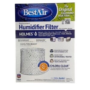 BestAir Replacement Humidifier Filter H64 Holmes Hamilton-Beach Sunbeam Bionaire